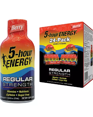 미국 에너지샷 원조 브랜드 / 5-아워 에너지샷 오리지널 레귤러 대용량 24팩 (5-hour ENERGY Shot, Regular Strength, Berry 24 Pack)