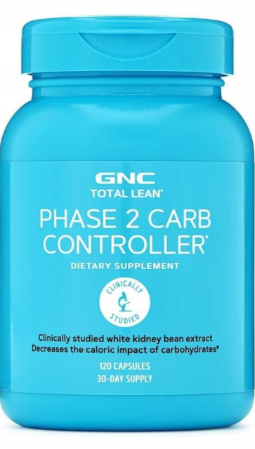 GNC 토탈 린 페이즈 2 카브 컨트롤러 탄수화물 차단제 (GNC Total Lean Phase 2 Carb Controller) 120정