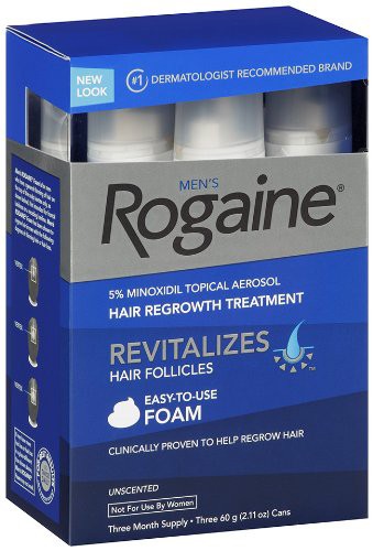 [존슨앤존슨] 오리지널 미녹시딜 5% 폼 / 남성용 로게인폼® 3병, 3개월분 (Men's Rogaine® 5% Minoxidil Foam, 3 Months, 3 Cans) 