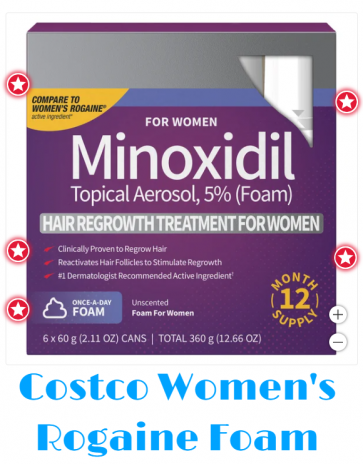 [코스트코 압도적 가성비] 커클랜드® 미녹시딜 폼 5% (여성용 / 무스타입 / 6병 / 대용량 / 12개월분)