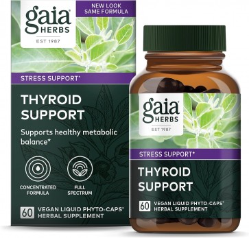 유기농 천연허브 갑상선기능저하증 다이어트 / 가이아허브 타이로이드 서포트 (Gaia Herbs® Thyroid Support 60caps)