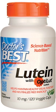 마리골드에서 추출한 천연 루테인 성분 눈영양제 / 닥터베스트® 루테인(Doctor's Best Lutein with OptiLut 120 Veggie Caps)