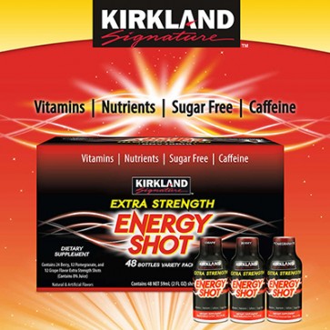 미국 코스트코 브랜드 커클랜드 시그니처 엑스트라 스트렝쓰 에너지샷 48팩 대용량 (Kirkland Signature® Extra Strength Energy Shot 48 Bottles)