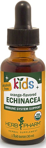 오레곤 청정지역 비건조 에키네시아 뿌리에서만 추출한 /  허브팜® 에키네시아 드롭 키즈(Herb Pharm® Organic Echinacea Immune Support for Kids 30ml)