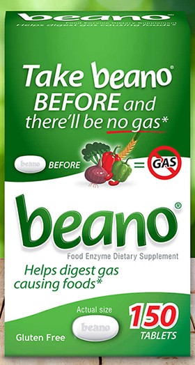 배에 가스가 자주 차는분들 / 비노(beano) 하세요!!