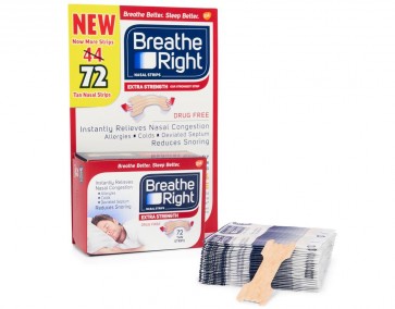 다국적제약회사 글락소미스클라인 코밴드 / 브리드 라이트(Breathe Right® Extra Nasal Strips) 대용량 72개