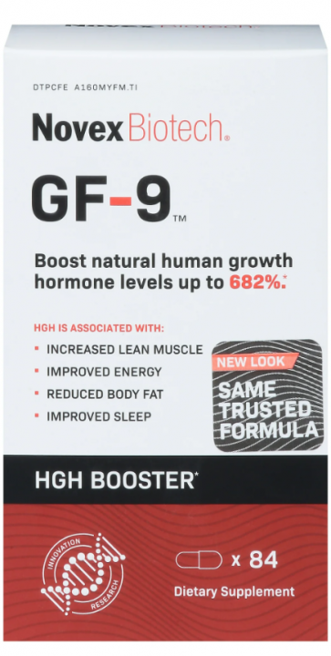 성장호르몬을 최대 682% 높여주는 / 지에프나인 부스터 (Novex Biotech GF-9 HGH Booster, 84 Tablets)