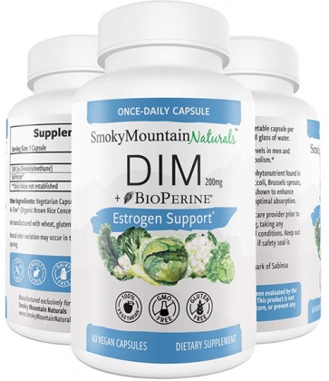 나쁜 에스트로겐을 없애고 좋은 에스트로겐은 높여주는 / 스모키마운틴 네추럴 딤(Smoky Mountain Naturals DIM 200mg)