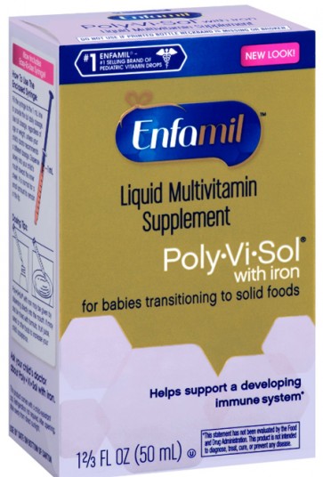 분유로 유명한 엔파밀에서 만든 아기 종합영양제 / 엔파밀 폴리바이졸(Enfamil Polyvisol® with Iron Liquid Multivitamin 50ml)
