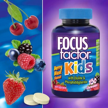 우리 아이를 아인슈타인으로 만들어주는 / 포커스팩터 키즈 츄어블 150정 대용량((Focus Factor Kids 150 Chewable)