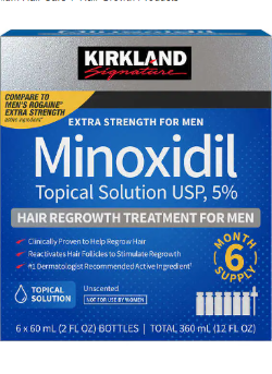[코스트코 PB] 커클랜드® 미녹시딜액 5% / 액상 6병 / 대용량 6개월분