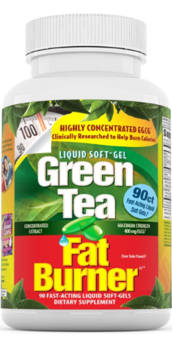 먹으면 바로 팻버닝 효력이 시작되는 패스트액팅 / 그린티 팻버너 90정 (Green Tea Fat Burner® Fast-Acting Liquid Soft-Gels) 