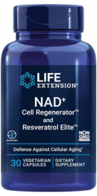 아마존 나이아젠(NIAGEN) 세포재생 보조제 부분 판매 1위 / 라이프 익스텐션 NAD+ 셀 리제너레이터 & 레스베라톨 엘리트 (NIAGEN Nicotinamide Riboside 300mg and Resveratrol Elite