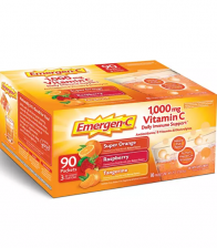 Emergen-C Drink Mix Variety Pack, Super Orange, Raspberry & Tangerine (29.1 oz., 90 ct.)