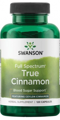 천연 혈당조절 보조제 / 풀 스펙트럼 트루 시나몬 (Swanson Full Spectrum True Cinnamon Blood Sugar Support)