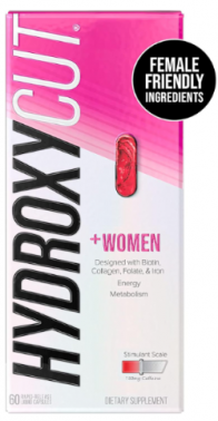 하이드록시컷 여성전용 에너지 + 신진대사 부스터 60정 (비오틴 콜라겐 헤어 스킨 네일 철분 포함)