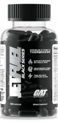 (고급자 전용) 멀티페이즈 팻버닝 + 칼로리소모촉진 + 식욕조절 + 에너지 부스트 / GAT Sport 젯퓨얼 블랙라벨 시리즈 (JETFUEL BLACK PREMIUM STRENGTH THERMOGENIC 90 Caps)
