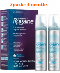 [존슨앤존슨] 오리지널 미녹시딜 5% 폼 / 여성용 로게인폼® 2병, 4개월분 (WOMEN'S ROGAINE 5% Minoxidil Foam 4 Months, 2 Cans)