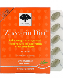 과자+케익+초컬릿 등 군것질 당분 완벽제거/ 멀베리 주카린 다이어트 (New Nordic Zuccarin Diet 60 Tabs)