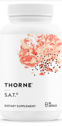 [쏜리서치] S.A.T. 간 건강 복합 포뮬러 실리마린 아티초크 커큐민 60 캡슐 (THORNE RESEARCH S.A.T.® 60 Caps)
