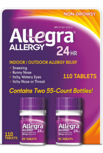 알레그라 24시간 졸음 없는 알레르기 완화제 (Allegra 24-Hour Allergy Relief) 110정